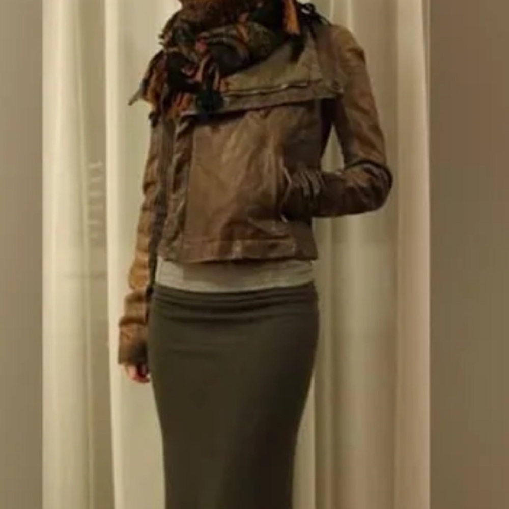 Rick Owens Cropped leather jacket 4